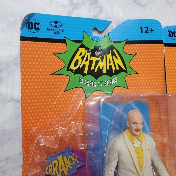 Batman Action Figures Lot of 3 Riddler Robin Egghead Classic TV Series DC New - Picture 8 of 16